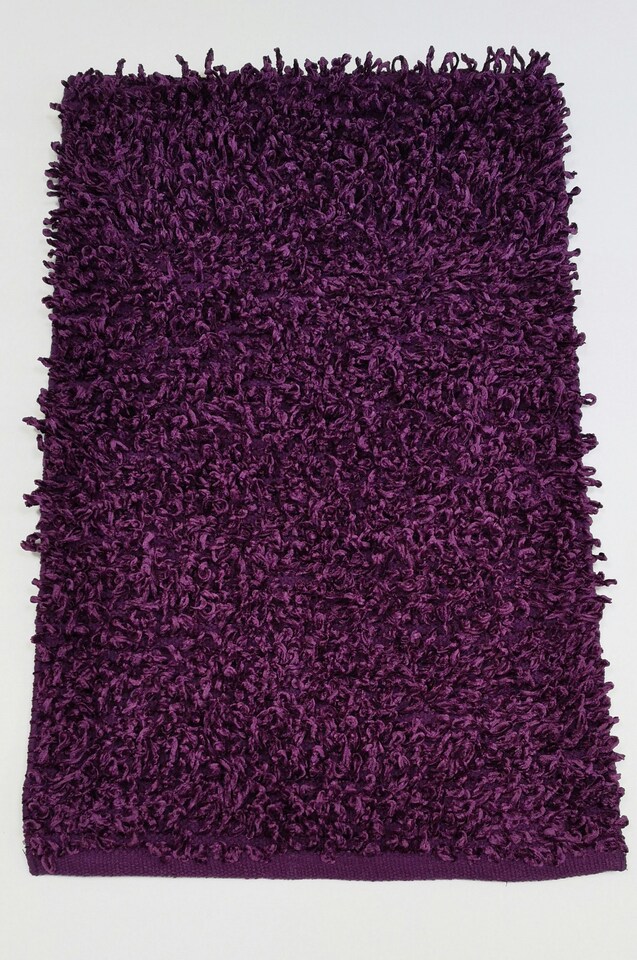 image 1 of Oxford Shaggy Polyester Rug (55x85 cm) | Green | 1