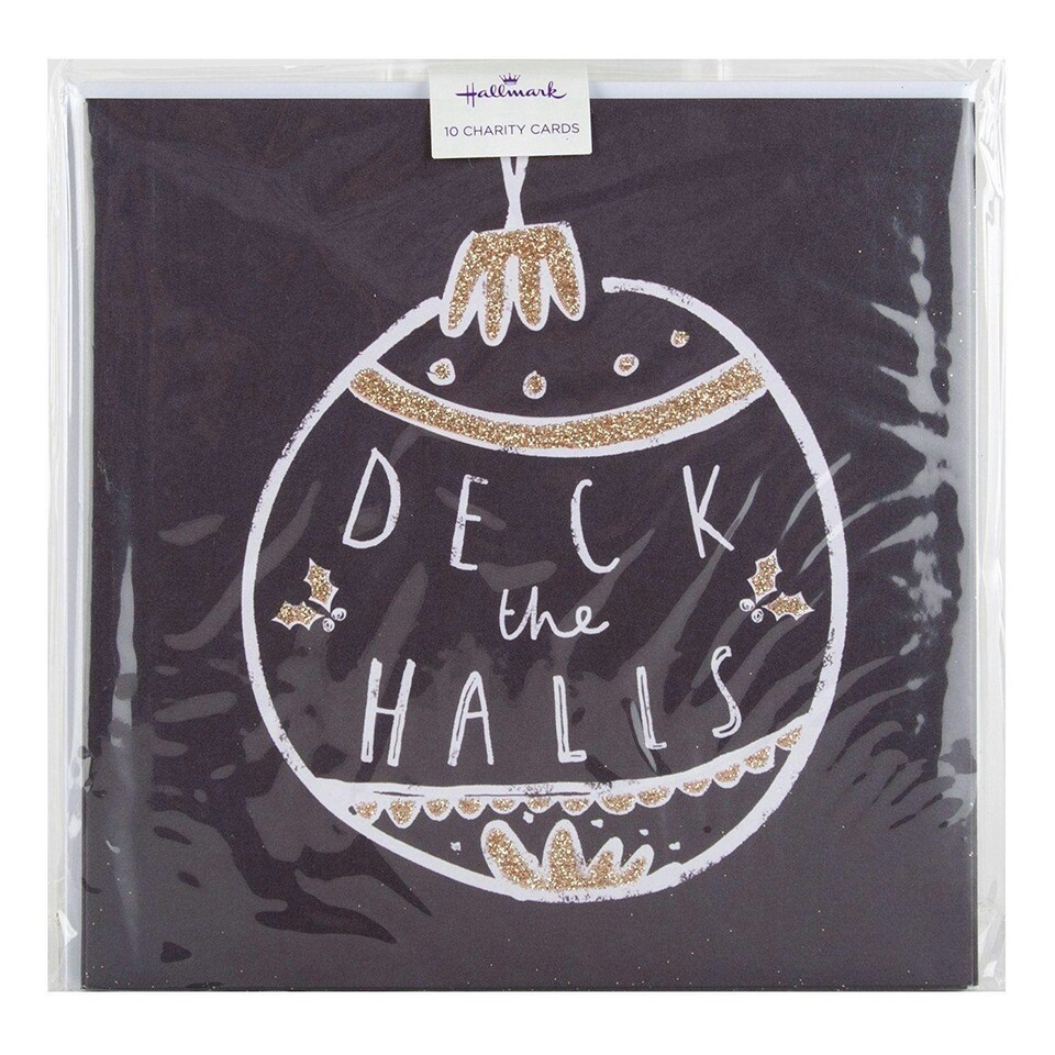 image 1 of Charity Christmas Card Pack 'Deck The Halls' 10 Cards, 1 Design