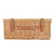image 9 of Double Steamed Empty Picnic Basket with Pinewood Lid | Brown | M