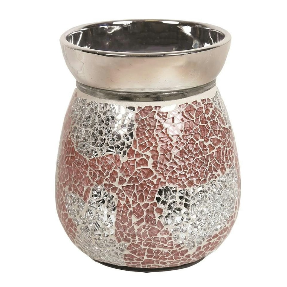 Aroma Electric Wax Melt Burner 14cm - Coral & Silver | Multi