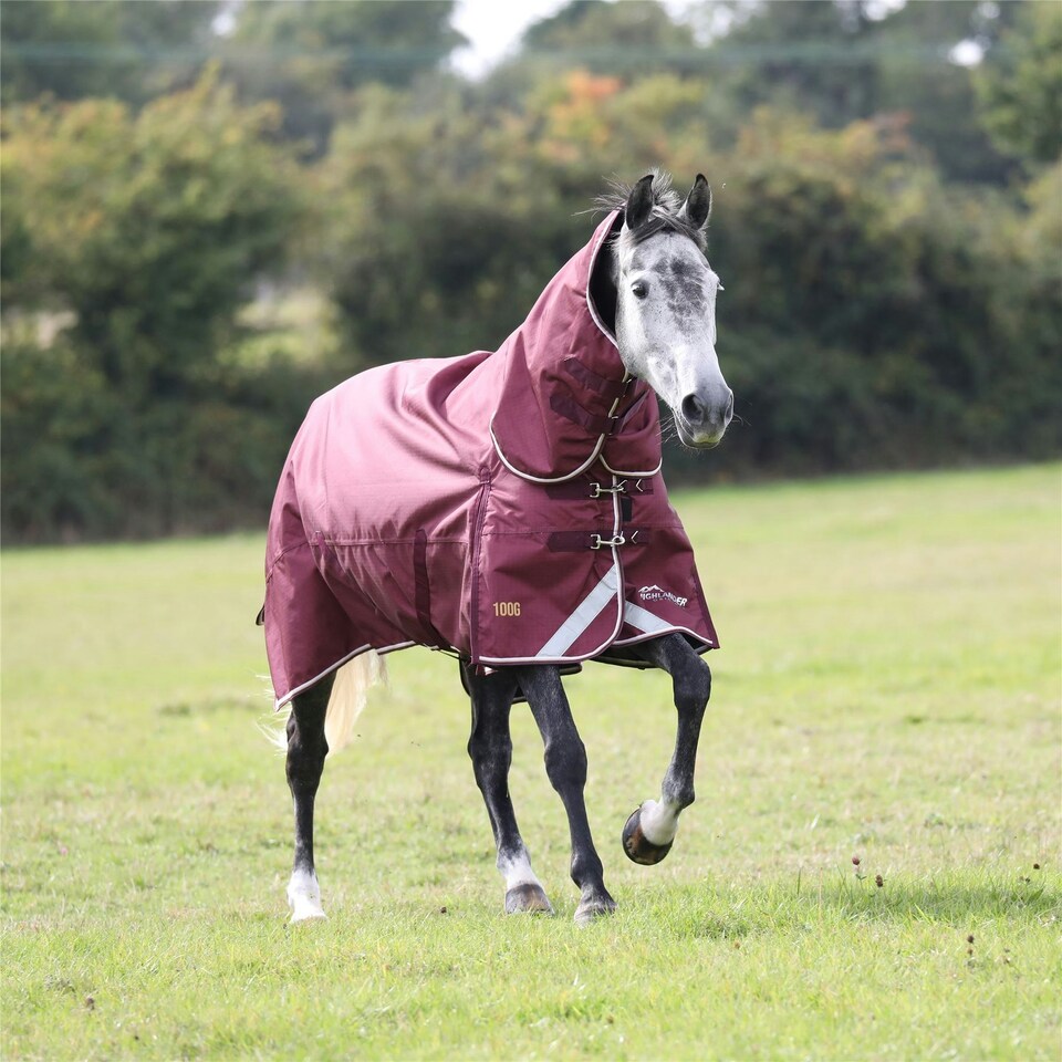 Highlander Plus 100 Combo Turnout Rug Red | Colour: Maroon
Size: 7ft 3