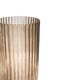 image 2 of Daphne Ribbed Vase - Glass - L15 x W15 x H23 cm - Apricot Brown