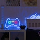 image 3 of ValueLights Childrens Sky Light Projector Matte Black Illuminated Decoration and Integrated LED 8W Multicolour Bulb