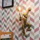 image 3 of ValueLights Monkey Animal Quirky Modern Gold Wall Light