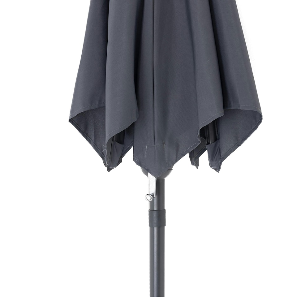 image 1 of Charles Bentley 2m Garden Patio Market Umbrella Crank Function - Grey