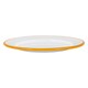 image 4 of Argon Tableware White Enamel Side Plates - 20cm - Yellow - Pack of 6