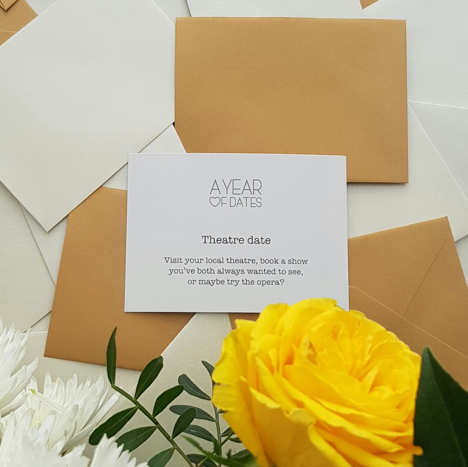 image 1 of 50th Golden Wedding Anniversary gift by A Year of Dates