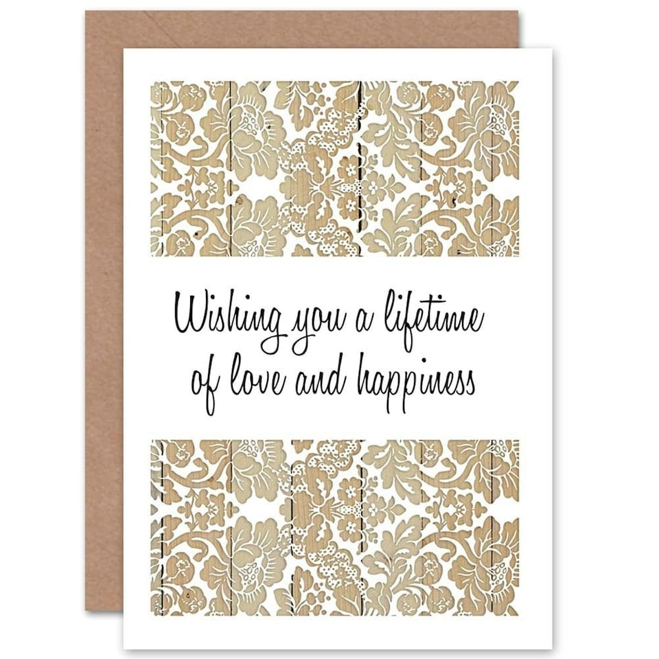 image 1 of Celebration Wishing Love Happiness Wedding Card