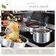 image 5 of Saucepan Set - 15-pieces, 5 saucepans, 2 frying pans, steamer, milk pot