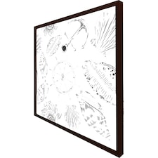 Drawn nautical elements (Picture Frame) Brown | XL