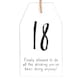 image 3 of Something Different Milestone 18th Hanging Sentiment Sign - Black/White - One Size