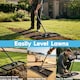 image 5 of Harbour Housewares Heavy Duty Steel Lawn Levelling Rake - 106 x 25cm - Wide Garden Leveling Tool Soil Spreader Landscaping Tool