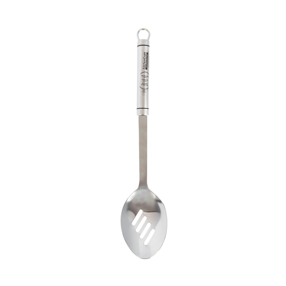 image 1 of KitchenCraft Slotted Spoon Silver Stainless Steel