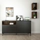 image 3 of Roomers Wall Shelf Unit in Walnut