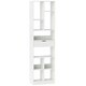 image 9 of COSTWAY 180CM Bookcase Modern Bookshelf with 10 Open Cubes White