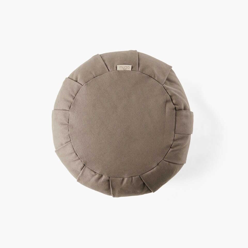 image 1 of Myga Zafu Yoga Meditation Cushion - Wood | Brown