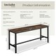 image 6 of Pair of Benches Fairfield 108 x 32.5 x 50 cm Brown | Dark