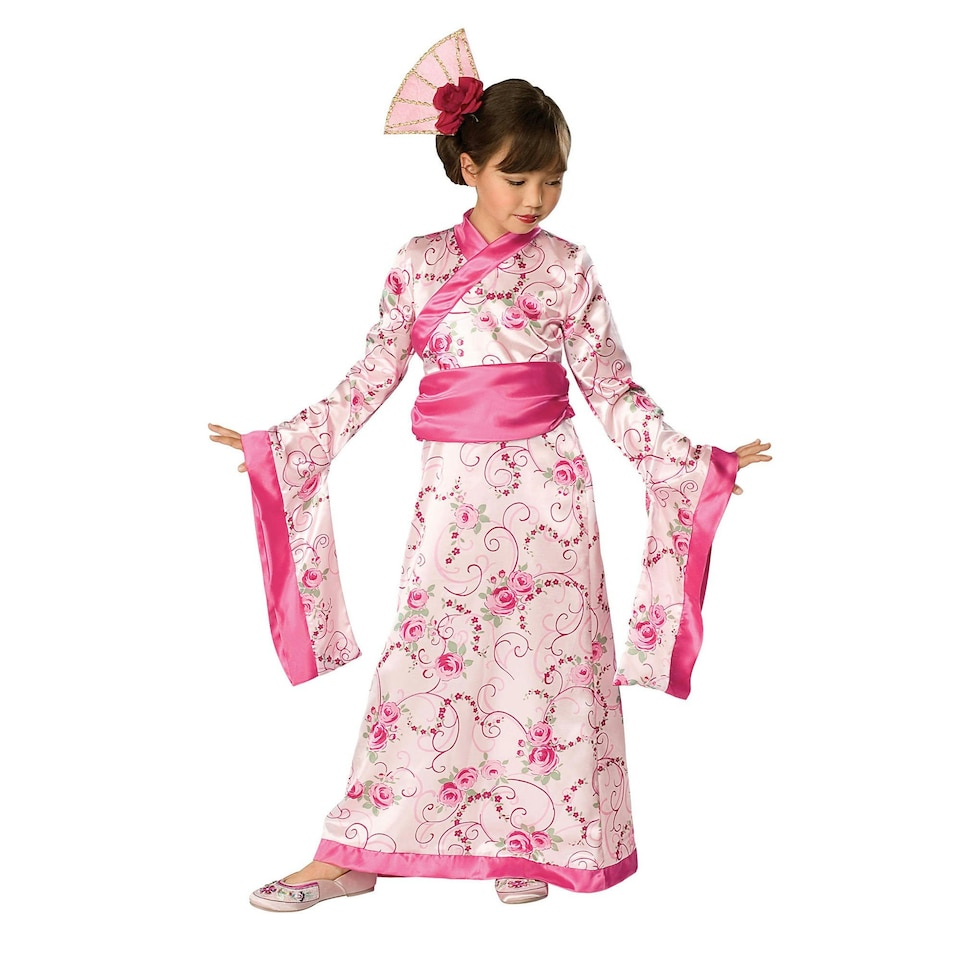 Bristol Novelty Girls Asian Princess Costume - Pink - 5-7 Years Pink | 5-7 years