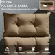 image 3 of Outsunny Sun Lounger Cushion Only, Garden Lounge Chair Cushion, Light Grey 