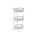 image 3 of Showerdrape Dante Black Freestanding Floor Caddy and Mini Shower Caddy | Black | Black