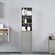 image 1 of Bath Vida Priano 1 Door 2 Shelf Tall Bathroom Cabient, Grey & Oak