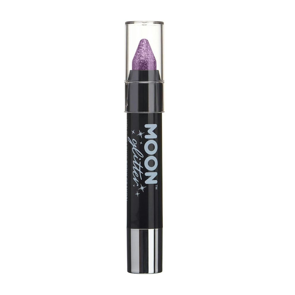 image 1 of Moon Glitter Iridescent Body Crayons (Pack of 6) - Pink/Yellow/Orange/Blue/Green/Purple - One Size