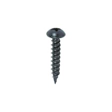 Timco - Blackjax Woodscrews - PZ - Round - Black Organic (Size 10 x 1 - 200 Pieces)