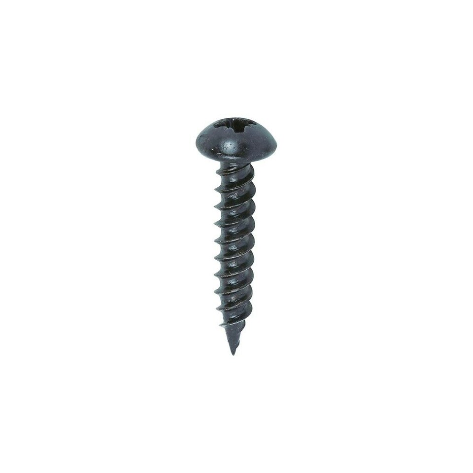 image 1 of Timco - Blackjax Woodscrews - PZ - Round - Black Organic (Size 10 x 1 - 200 Pieces)