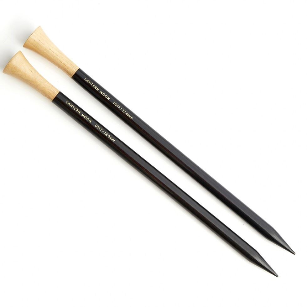 Lantern Moon Ebony Knitting Needles 6.5mm x 35cm for Knitting