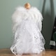 image 8 of 30cm White & Silver Christmas Tree Top Fairy Angel House Decoration Ornament