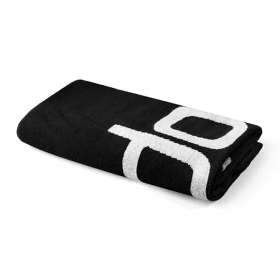 image 1 of Speedo Adult Unisex Logo Towel, Black, One Size
