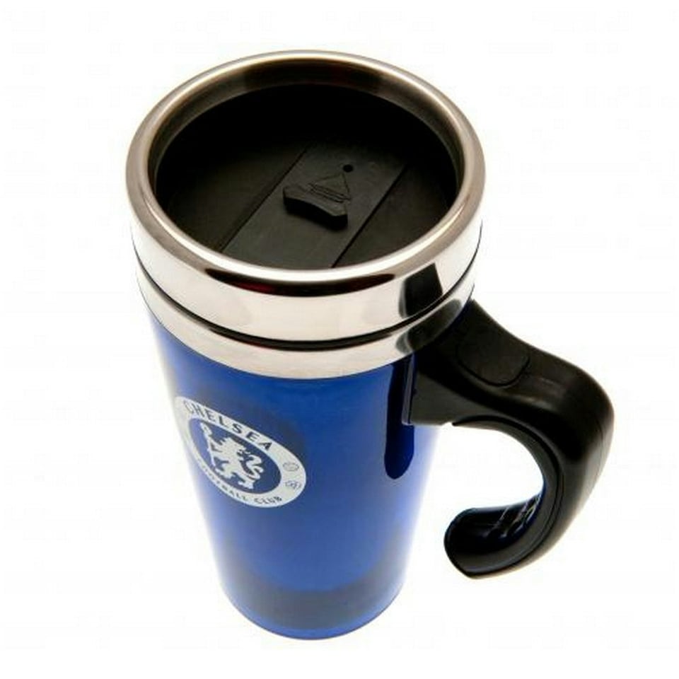 image 1 of Chelsea FC Official Aluminium Travel Mug - Blue - One Size