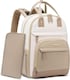 image 1 of LOVEVOOK Diaper Bag Backpack, Baby Bag with Changing Pad, Large Diaper Backpack Boy Girl, Waterproof Baby Registry Bag for Mom Dad with Stroller Buckles, Beige-khaki | Brown | beige-khaki