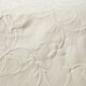 image 3 of Homescapes Cream Cotton Rich Floral Metelassé Pattern Bedspread - Single | Cream