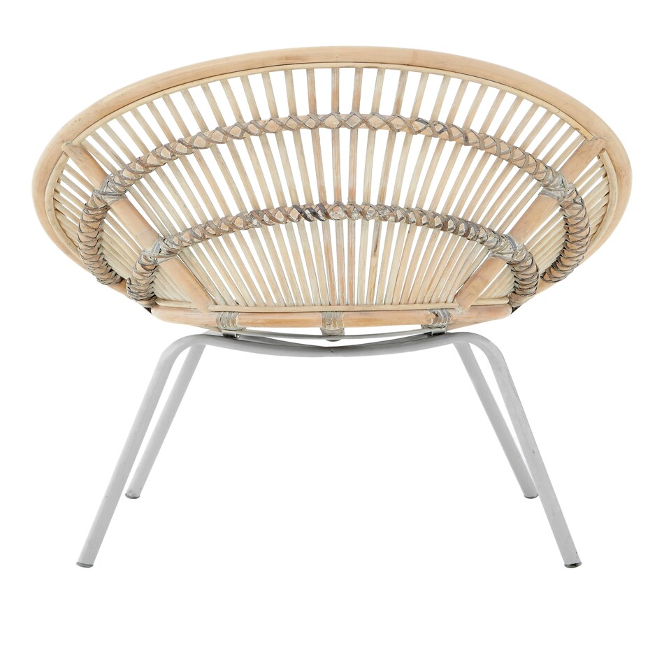 image 1 of Interiors by Premier White Washed Natural Rattan Chair, Rustless Rattan Chair, Easy Cleaning Rattan Armchair