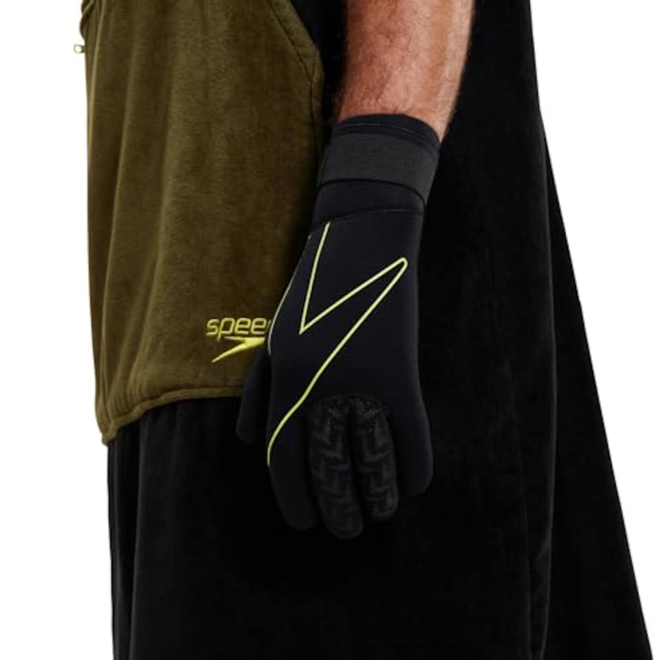 image 1 of Speedo Unisex-Adult Swim Gloves | Pool Essentials Training Aids, Check, Xxl