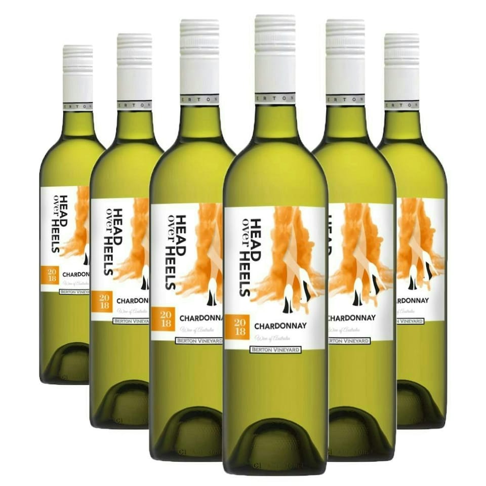 Case of 6 Head over Heels Chardonnay 75cl White Wine