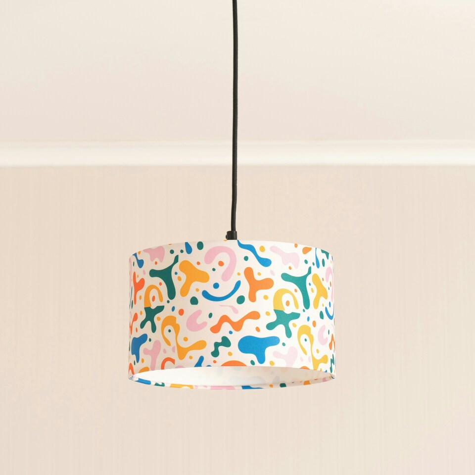 image 1 of ValueLights Kids Bright Abstract Easy Fit Ceiling Light Shade - Bulb Included
