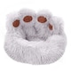 image 1 of Living and Home 60cm Soft Plush Pet Bed, Grey Grey | M