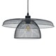 image 3 of First Choice Lighting Set of 2 Cassidy Large Layered Black Mesh Ceiling Pendant Lights Black