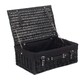image 4 of 46cm Empty Willow Wicker Picnic Basket with Lining Black | Black | One Size
