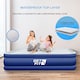 image 4 of Get Fit Air Bed With Built In Electric Pump - Premium King Size - Blow Up Bed With 2 X Free Pillows - Elevated Inflatable Air Mattress | Blue | Navy / White | 1