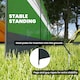 image 4 of Outsunny Camping Windbreaks with Clear Windows, 725 x 140cm | Green | Army Green | 725 x 140 cm