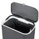 image 4 of Dihl Anthracite 9L Hanging Trash Bin with Lid Grey