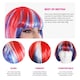 image 2 of Pack of 1 Union Jack Bob Wig Red | One Size