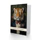 image 2 of Classy Floral Portrait Tiger Him Birthday Card