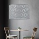 image 7 of Grey Laser Cut 30cm Pendant Lightshade | Grey | Large | 1