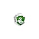image 1 of Harry Potter Sterling Silver Slytherin House Shield Spacer Bead SB000223