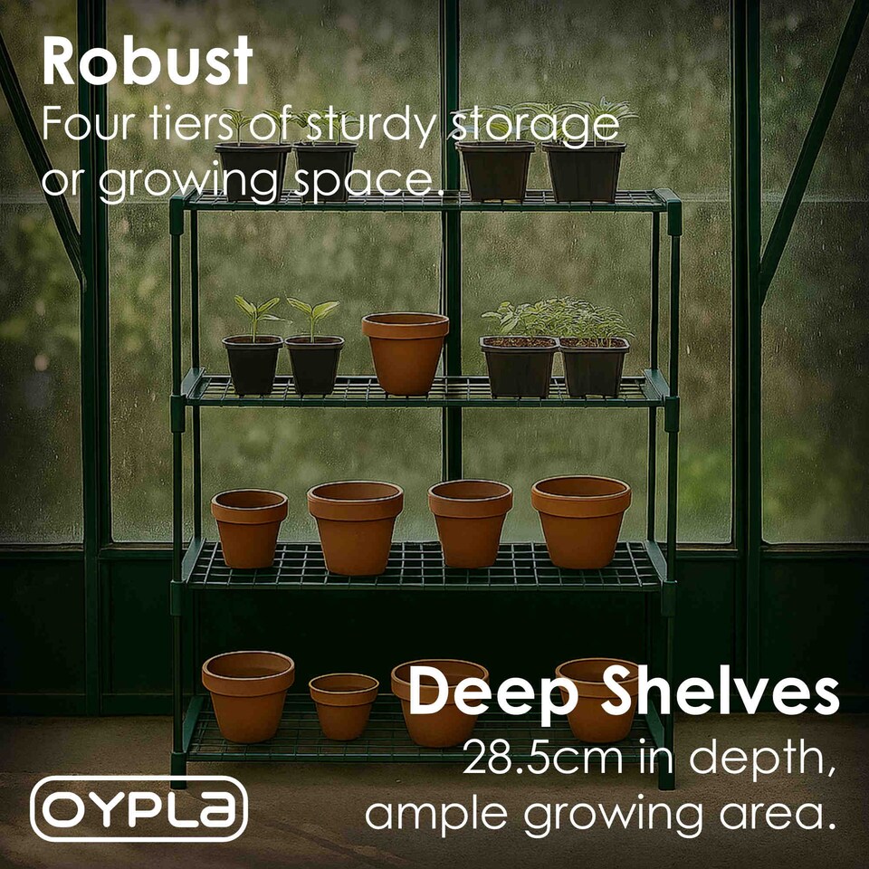 image 1 of Flower Staging Display Greenhouse Racking Shelving