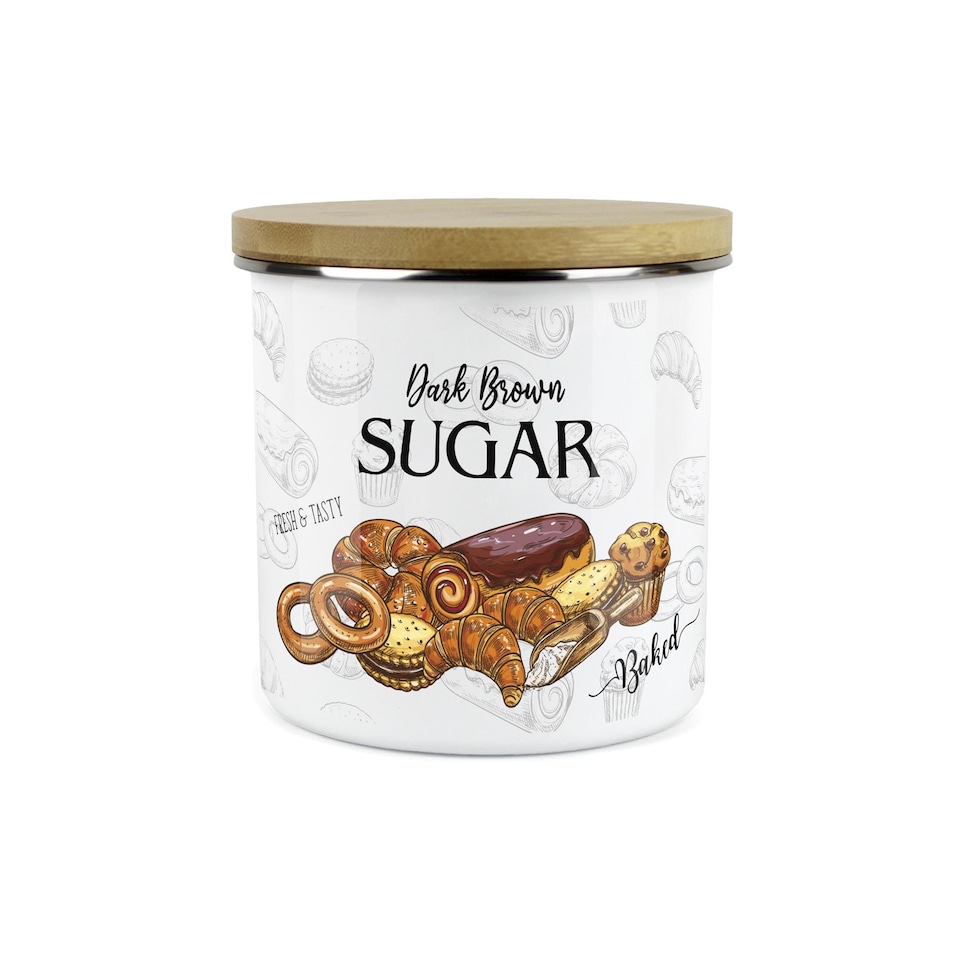 image 1 of Dark Brown Sugar Large Storage Canister